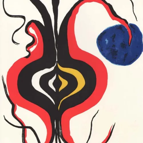 Calder Original Lithograph DM07156 Derriere le miroir 1966