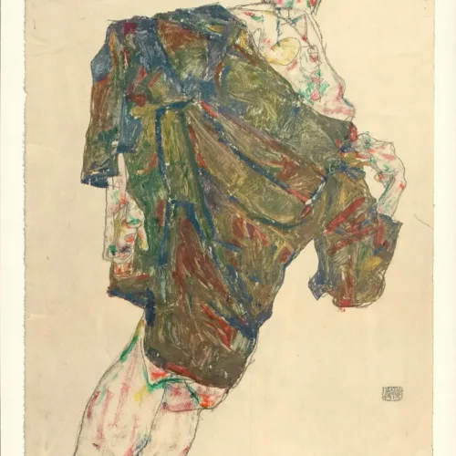 Egon Schiele Lithograph 34 Deliverance 1968