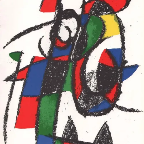 Miro Original Lithograph V2-2 by Mourlot 1975