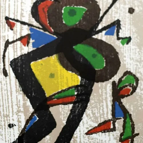 Miro Woodcut Engraving V1-1 printed 1984