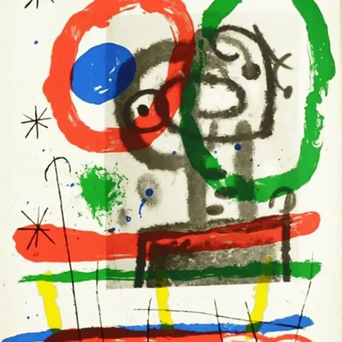 Joan Miro Original Lithograph "DM06151" printed 1965