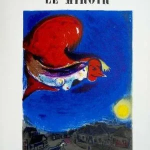 Book Derriere le Miroir 27, Chagall 2 lithos 1950