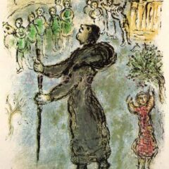 1989 Chagall Lithograph V2 Odyssee Ulysses disguised as a beggar