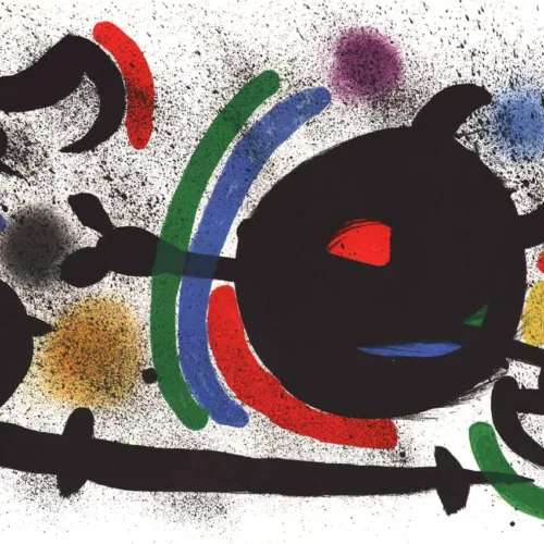 Joan Miro Original Lithograph V1-10d, Mourlot 1970