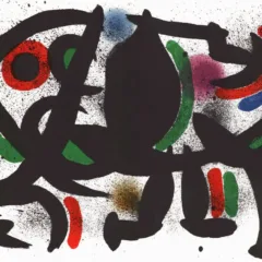 Joan Miro Original Lithograph V1-8d, Mourlot 1970