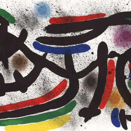 Joan Miro Original Lithograph v1-9d, Mourlot 1970