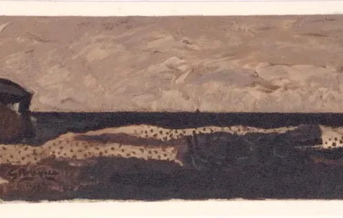 Braque "La plage de Varengeville 1938" Lithograph 1968