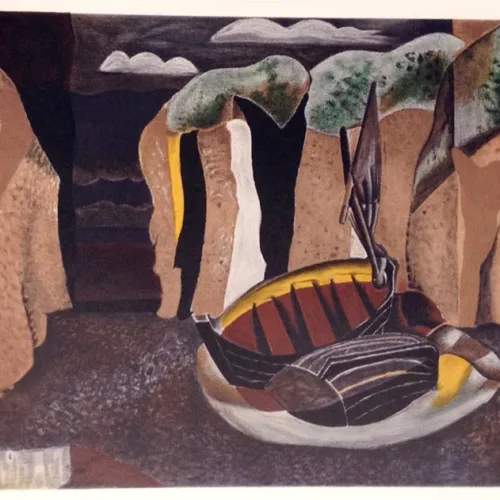 Braque Lithograph Les Falaises, Varengeville 1968