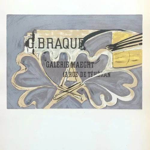 Braque lithograph, Galerie Maeght