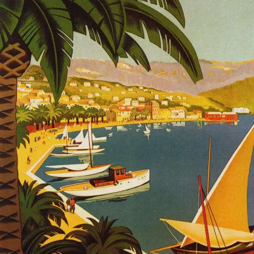 Poster Bandol, Giclee on watercolor paper