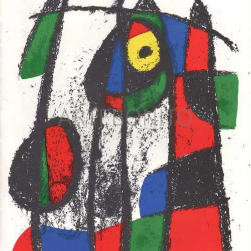 Miro Original Lithograph V2-7 Mourlot 1975