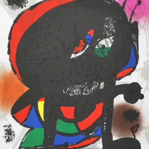 Joan Miro Original Lithograph V3-3 Mourlot 1977