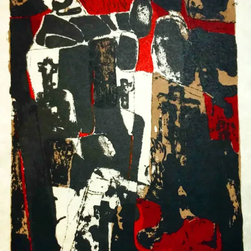 Paul Guiramand, Lithograph 1962, Untitled 4