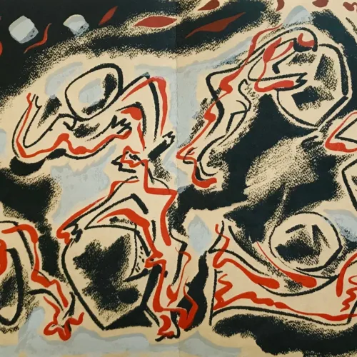 Andre Masson Original Lithograph, Untitled 9