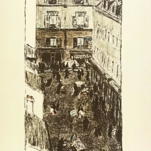 Bonnard Lithograph 131, Coin de rue vue d'en haut