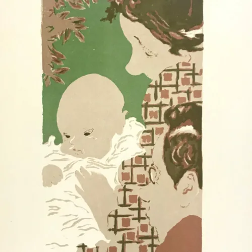 Bonnard Lithograph 23, Scene de famille  1952