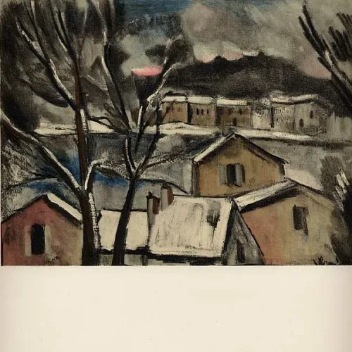 Vlaminck Lithograph 16, Winter Landscape 1958