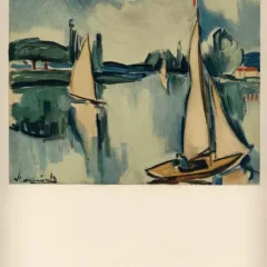 Sailing boats on the seine