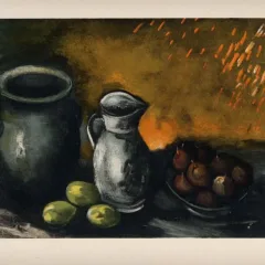 Vlaminck Lithograph 29, The harvest 1958