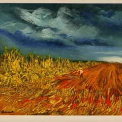 Vlaminck Lithograph 29, The harvest 1958