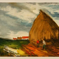 Vlaminck Lithograph 32, The haystack