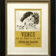 Framed ChagallLithograph18 Vence Fetes de Paques