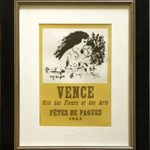 Framed ChagallLithograph18 Vence Fetes de Paques