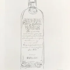 1999 Andy Warhol print Pop Art Absolute Vodka 9