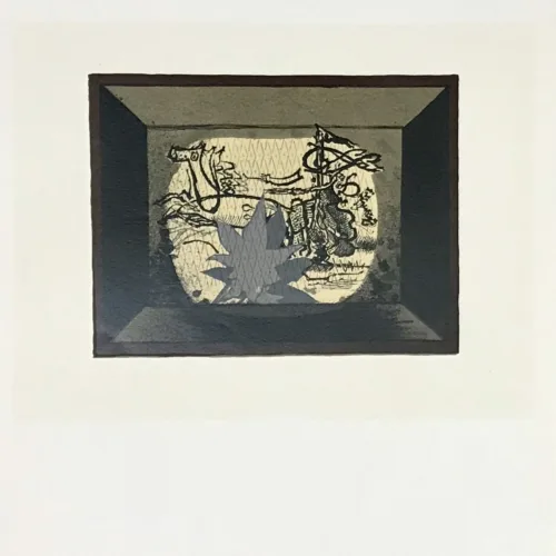 Braque lithograph le char 3 printed by mourlot 1963