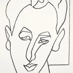 Francoise Gilot Lithograph 13 Young man in love 1951