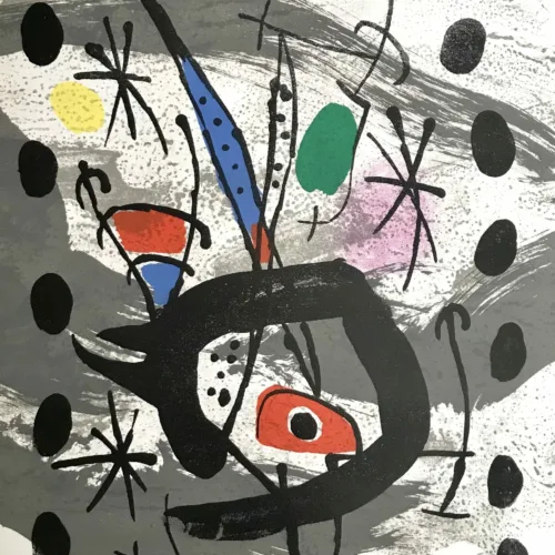 Joan Miro Original Lithograph, Oiseau Lunaire 1967