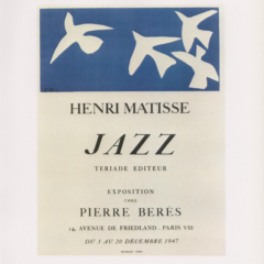 Henri Matisse Art in poster Jazz