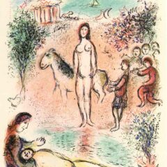 1989 Chagall Lithograph v2 Odyssee Frontispiece