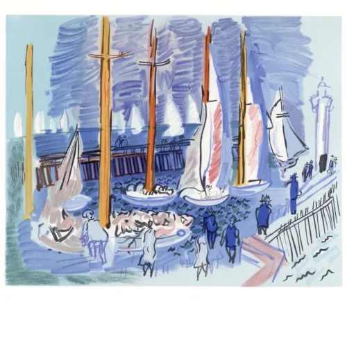 1965 Raoul Dufy Lithograph 10 - Regates