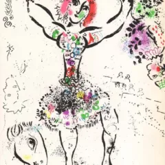 Chagall Original Lithograph vol 1, La Jongleuse 1960