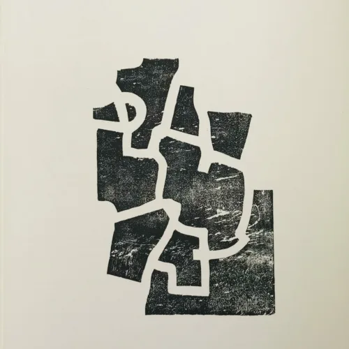 Chillida Lithograph DM05174, Derriere le miroir 1968