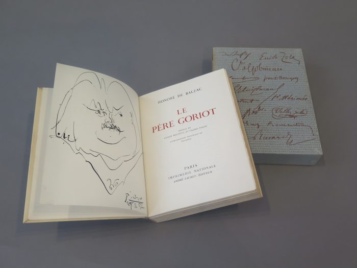 1952 Book Picasso Le Pere Goriot Original Lithograph Honore de Balzac ...