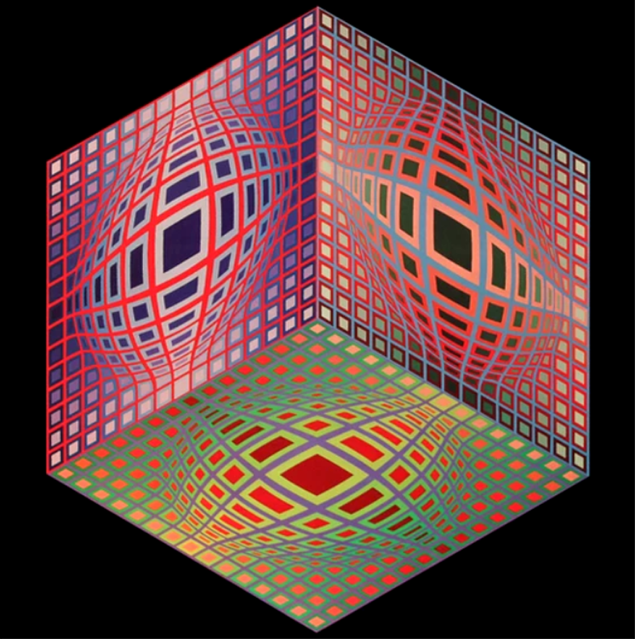 Victor Vasarely - Cubic Relationship – Martin Lawrence Galleries