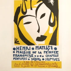 Matisse Lithograph 42 Maison de la Pensee Francaise 1959