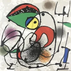 1973 Joan Miro Original Lithograph Scultures de Miro 2