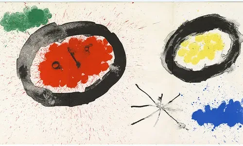 Miro Original Lithograph DM06128T Derriere le Miroir 1961