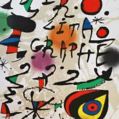 Miro Lithographs Vol 3 with 6 Lithographs 1969