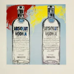 1999 Andy Warhol print Pop Art Absolute Vodka Double 2