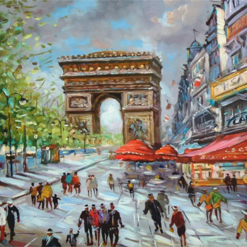 Francois Dubois Champs Elysees Signed & numbered Giclee