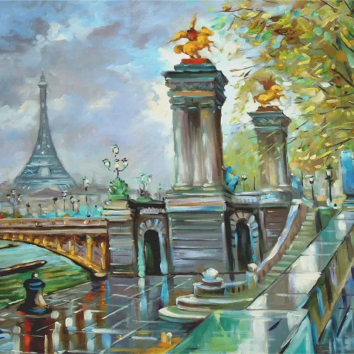 Francois Dubois Pont Alexandre 3 Signed & numbered Giclee