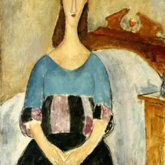 Modigliani Jeanne Hebuterne Seated Ltd Edition Giclee