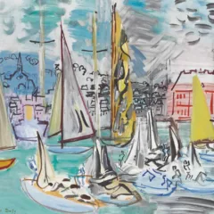 Raoul Dufy Voiliers dans le port de Deauville Giclee Ltd Edition