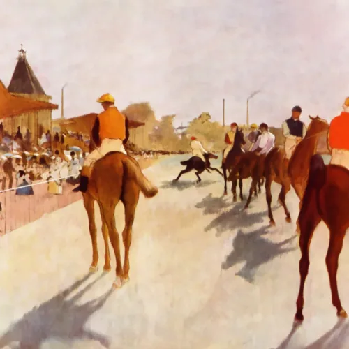 Edgar Degas print at the race course