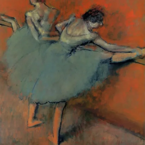 Edgar Degas Dancers at the barre 1900