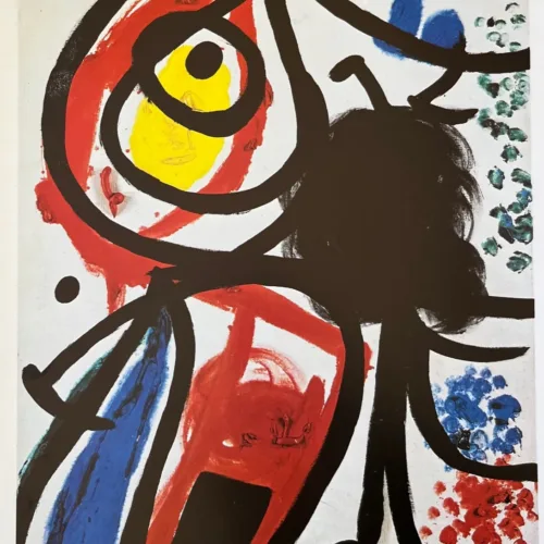 Miro Derriere le Miroir DM24231 Deux Femmes Oiseaux 1978